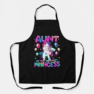 Tablier Tante de l'Anniversaire Princesse Fille Flossing U