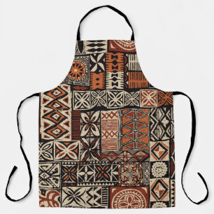 Tablier Tapa hawaïen : Patchwork tribal