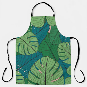 Tablier Tapisserie de feuilles tropicales : verdure Vintag