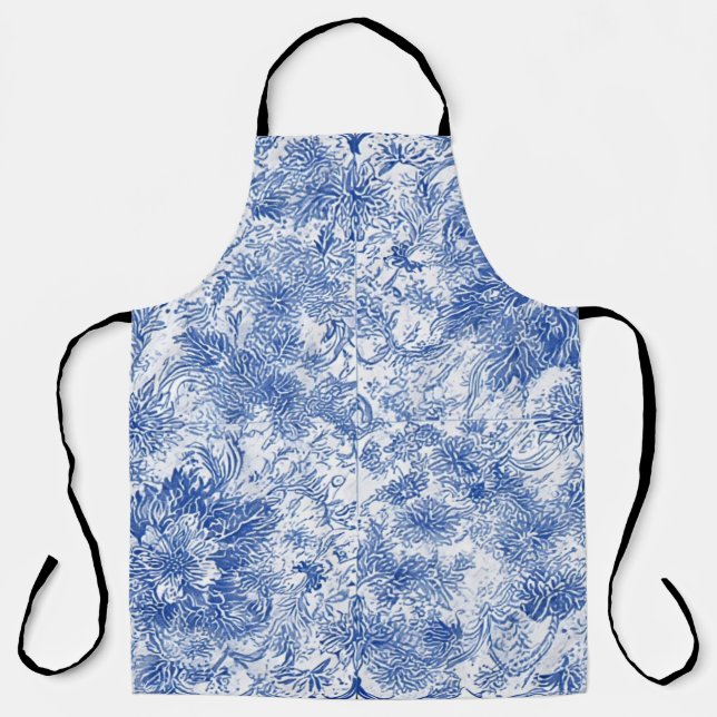 Tablier Tapisserie florale Delft - Apron (Recto)