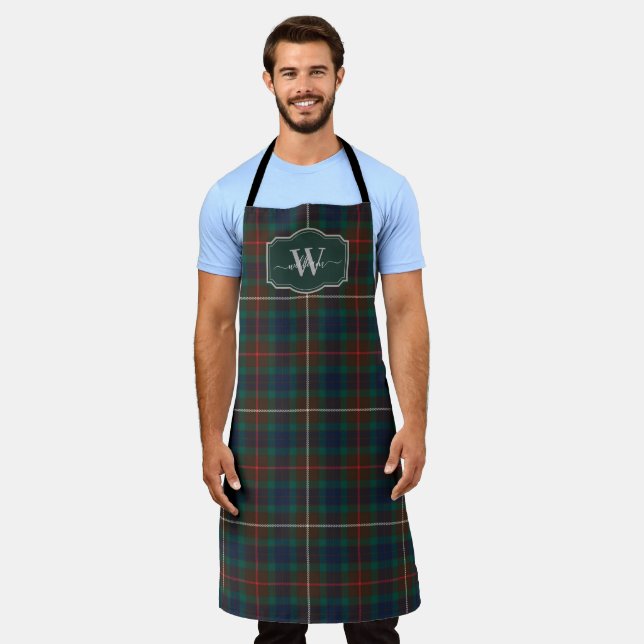 Tablier Tartan de chasse Fraser Plaid de clan écossais (Porté)