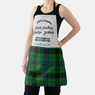 Tablier Tartan du Chef du Clan Davidson Carreaux