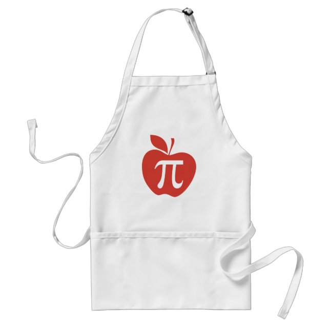 Tablier Tarte aux pommes rouge (Devant)
