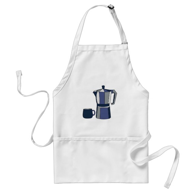 Tablier Tasse de café cafetière (Devant)