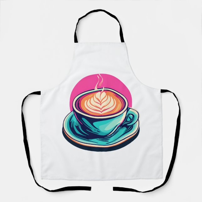 Tablier Tasse de café cappuccino (Recto)