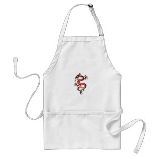 Tablier Tatouage de dragon - rouge