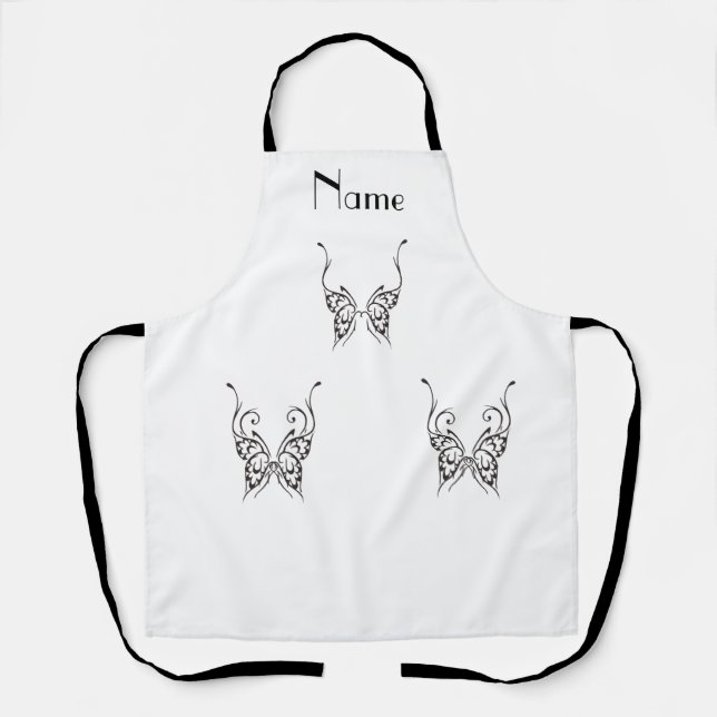 Tablier Tatouage papillon stylisé Thunder_Cove (Recto)