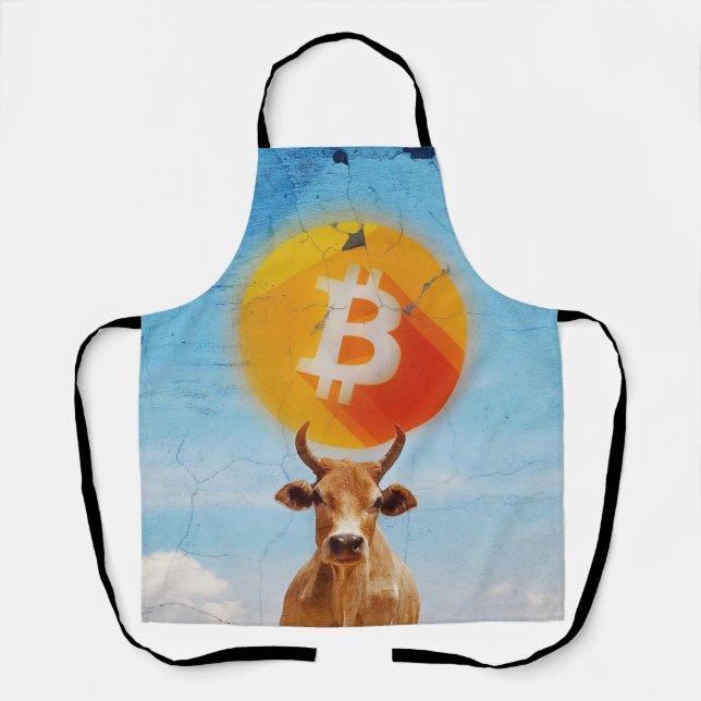 Tablier Taureau résilient Bitcoin (Recto)