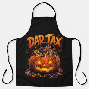Tablier Taxe Papa Drôle Halloween Citrouille