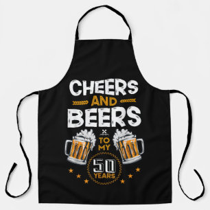 Tablier Tchin-tchin et bières pour mes 50 ans