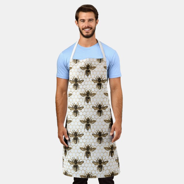 Tablier Tea Garden Bee Series Design 14 (Porté)