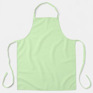 Tablier Tea vert pastel Feuille couleur solide