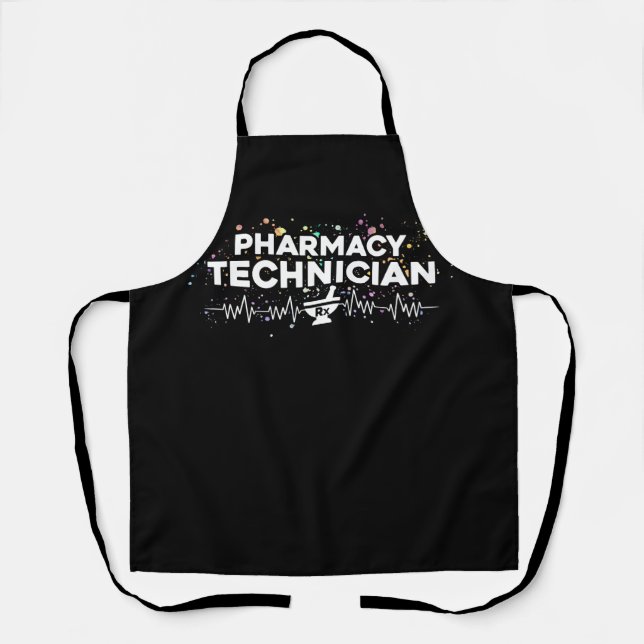 Tablier Technicien en pharmacie cardiaque Pharmacy Tech (Recto)