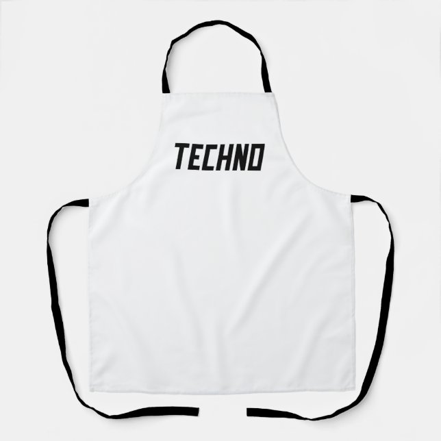 Tablier TECHNO Music (Recto)