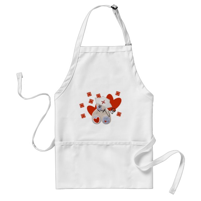 Tablier Teddy Bear Nurse Love Tshirts et cadeaux (Devant)