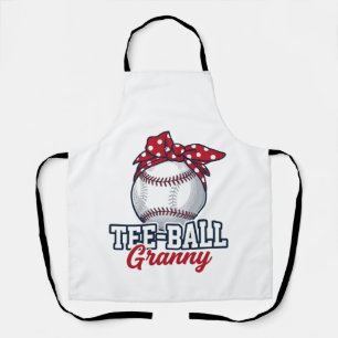 Tablier Tee Ball Mamie Baseball Bow Vintage Shirt_1