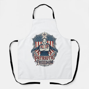 Tablier Tee-shirt graphique vectoriel infirmière patriotiq