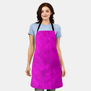 Tablier Teinture tie-dye violette et rose,