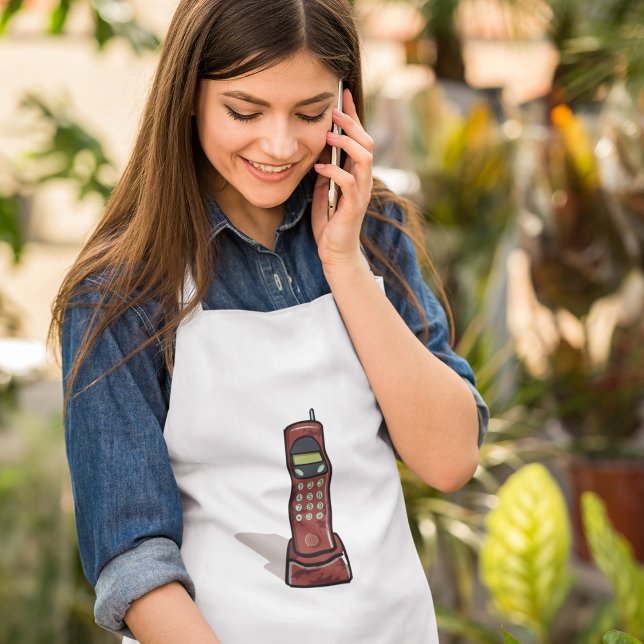 Tablier Téléphone sans fil rétro Vintage 90s (Créateur téléchargé)