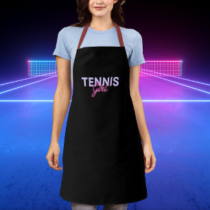 Tablier Tennis Girl mignonne rose fille sportive Simple No