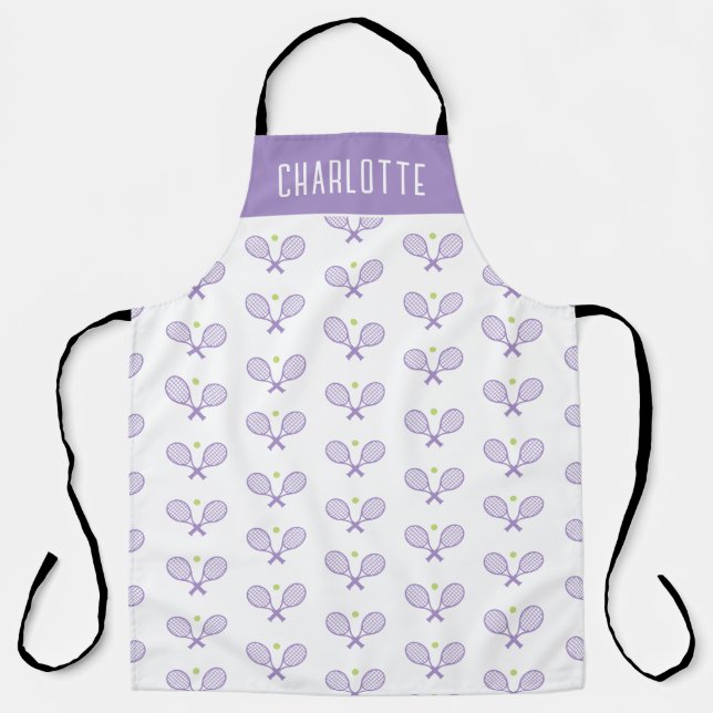 Tablier Tennis Personnalisé Motif Tennis Personnalisé (Recto)