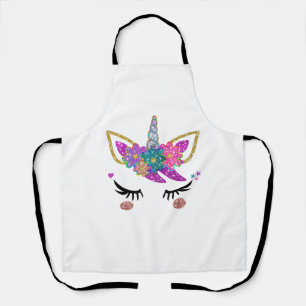 Tablier Tenue de fête d'anniversaire licorne mignonne