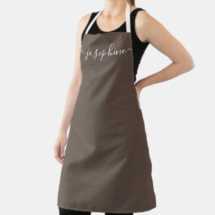 Tablier Terme ton brun Chic Elegant Nom