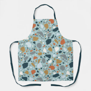 Tablier Terrazzo En Bleu