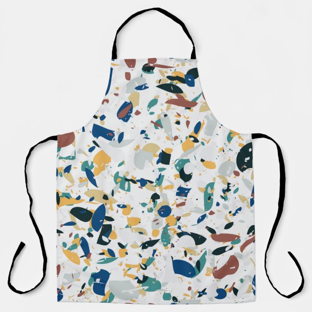 Tablier Terrazzo motif sans couture. Design abstrait moder (Recto)