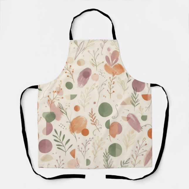 Tablier Terre Cuite Brûlée Sage Poussiéreux Boho Désert Li (Recto)