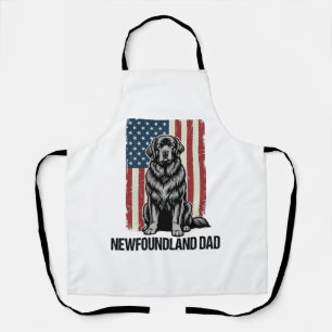 Tablier Terre-Neuve Papa Chien Patriotique Vintage