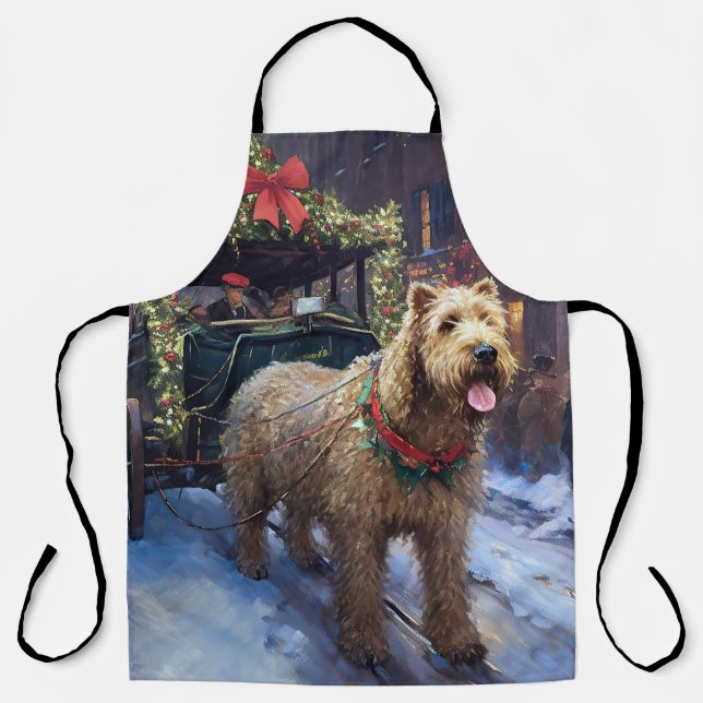 Tablier Terrier Irlandais Noël Saison Festive (Recto)