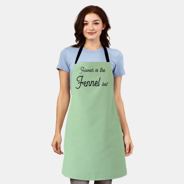 Tablier Test de goût du fenouil mignon Pun épice (Porté)