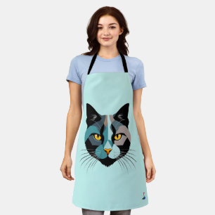 Tablier Tête de chat créative Illustration