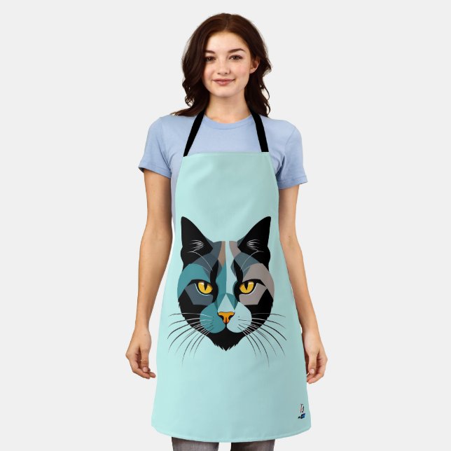 Tablier Tête de chat créative Illustration (Porté)