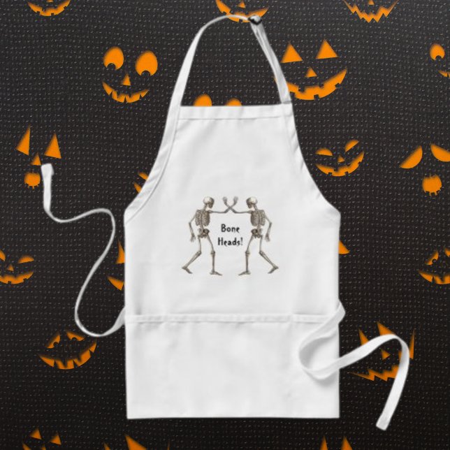 Tablier Têtes d'os Skeleton Halloween Apron (Bone Heads Skeleton Halloween Apron)
