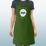 Tablier Texte de logo simple Entreprise Promotionnelle Ver<br><div class="desc">Ajoutez votre propre logo et votre choix de texte à ce design. Supprimez le texte supérieur ou inférieur si vous préférez. Minimaliste et professionnel. Idéal pour la marque des uniformes des employés ou comme produit promotionnel pour vos clients.</div>
