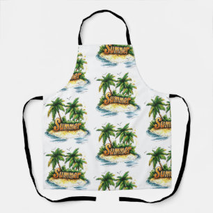 Tablier Texte d'été - Tropical Summer Island