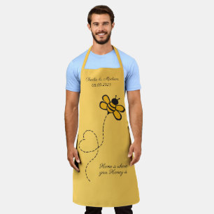 Tablier Texte personnalisé Love Bee