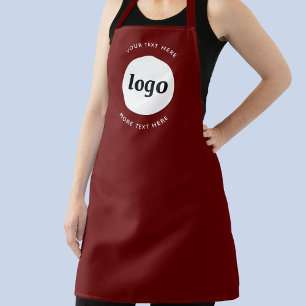 Tablier Texte simple de logo d'entreprise promotionnelle b