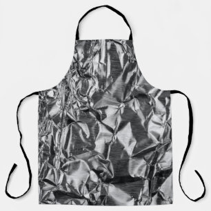 Tablier textile argenté