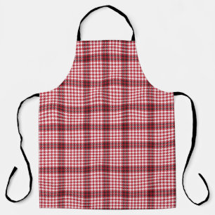 Tablier Texture À damiers Tartan rouge