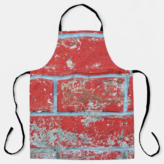 Tablier Texture background surface wallpaper red blue bric (Recto)