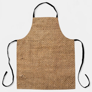 Tablier Texture Brown du sac de tissu Burlap