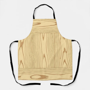 Tablier Texture de bois de chêne clair minimaliste