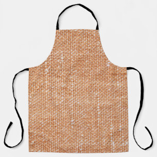 Tablier Texture de fond en toile de lin marron