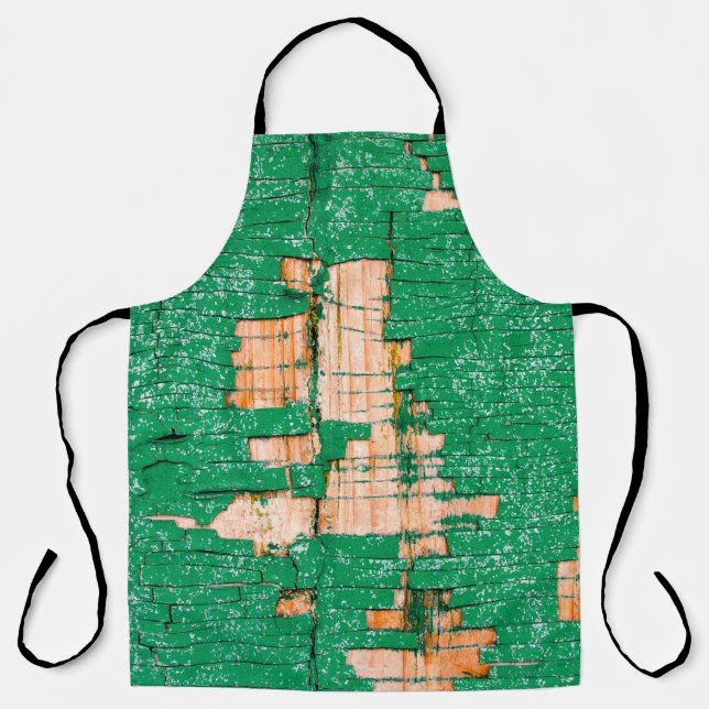 Tablier Texture d'une vieille clôture en bois avec peintur (Recto)