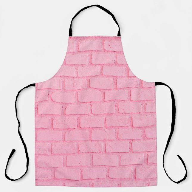 Tablier Texture murale arrière - plan en brique rose paste (Recto)