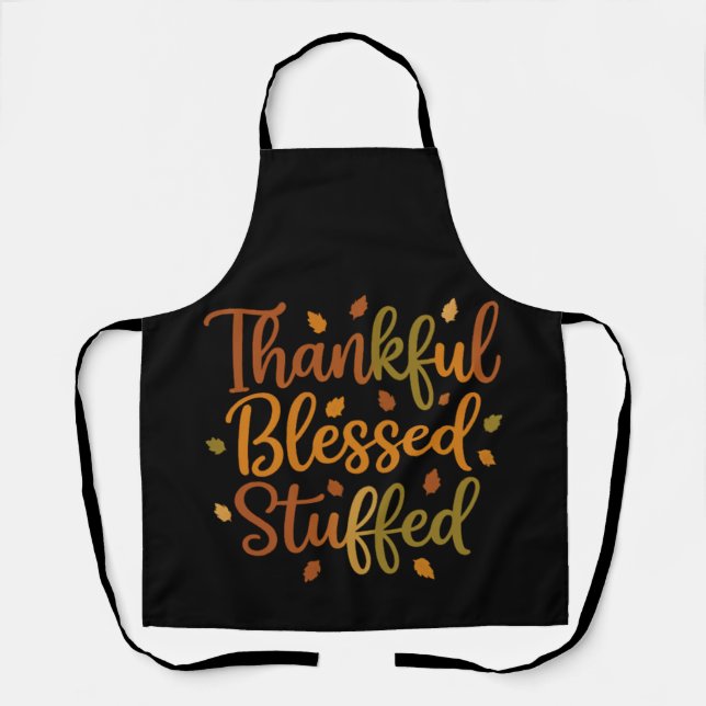 Tablier Thankful Blessed Stuffed Apron (Recto)
