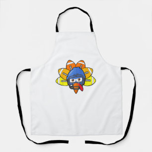 Tablier Thanksgiving American Football Youth Shirt, Turqui